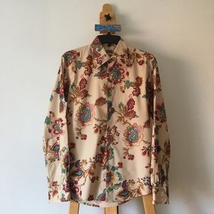 NWOT Men’s ZARA Patterned Button Down Shirt